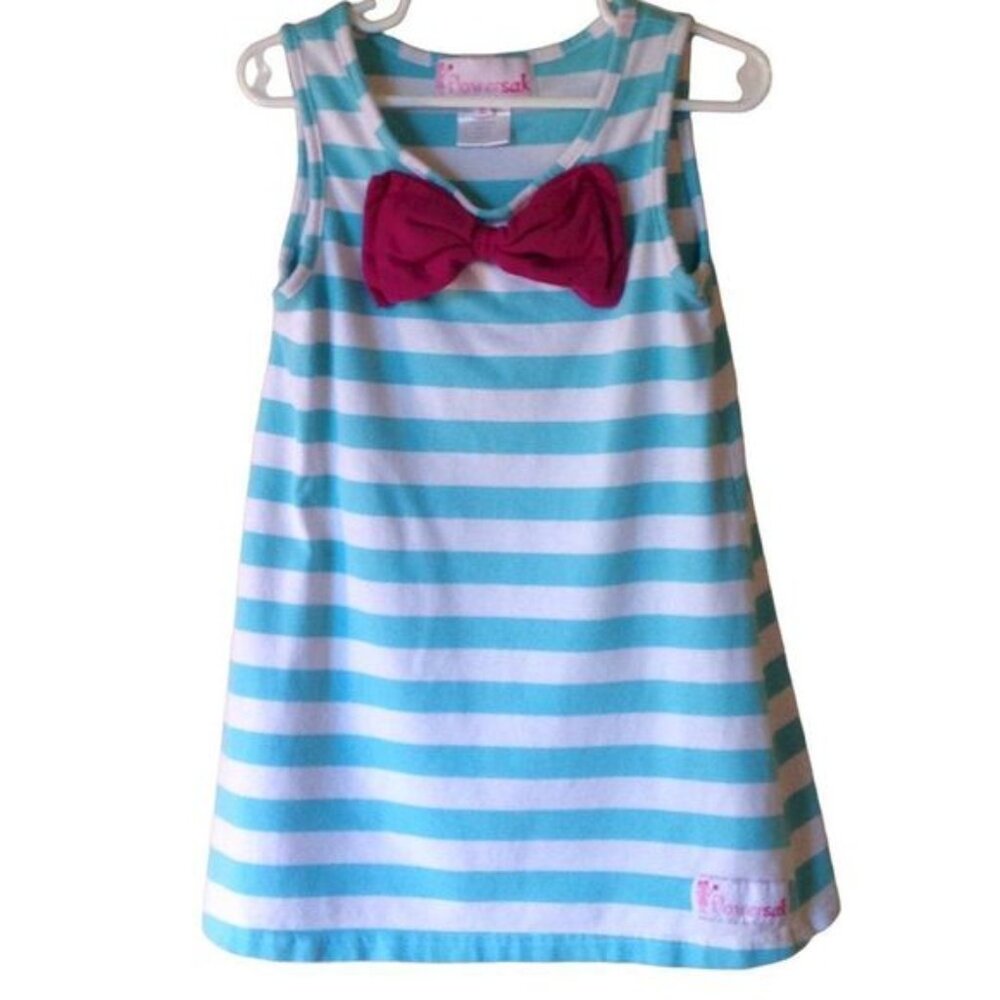 Flowersak Dress Striped Blue/White 6